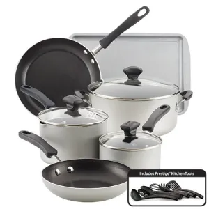 15pc Cookstart DiamondMax Nonstick Cookware Set Silver