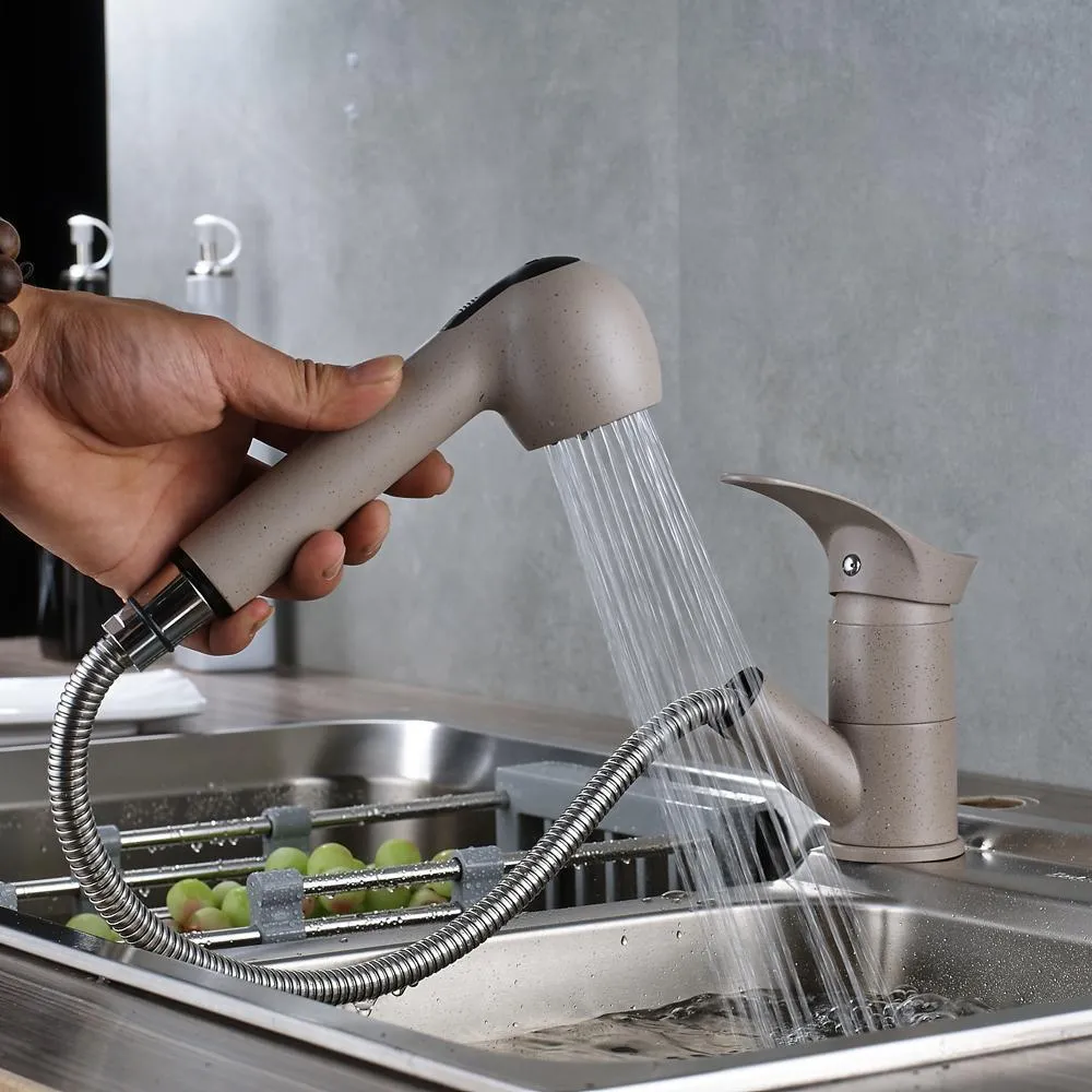 360 Degree Swivel Pull Out  Kitchen Sink Faucet