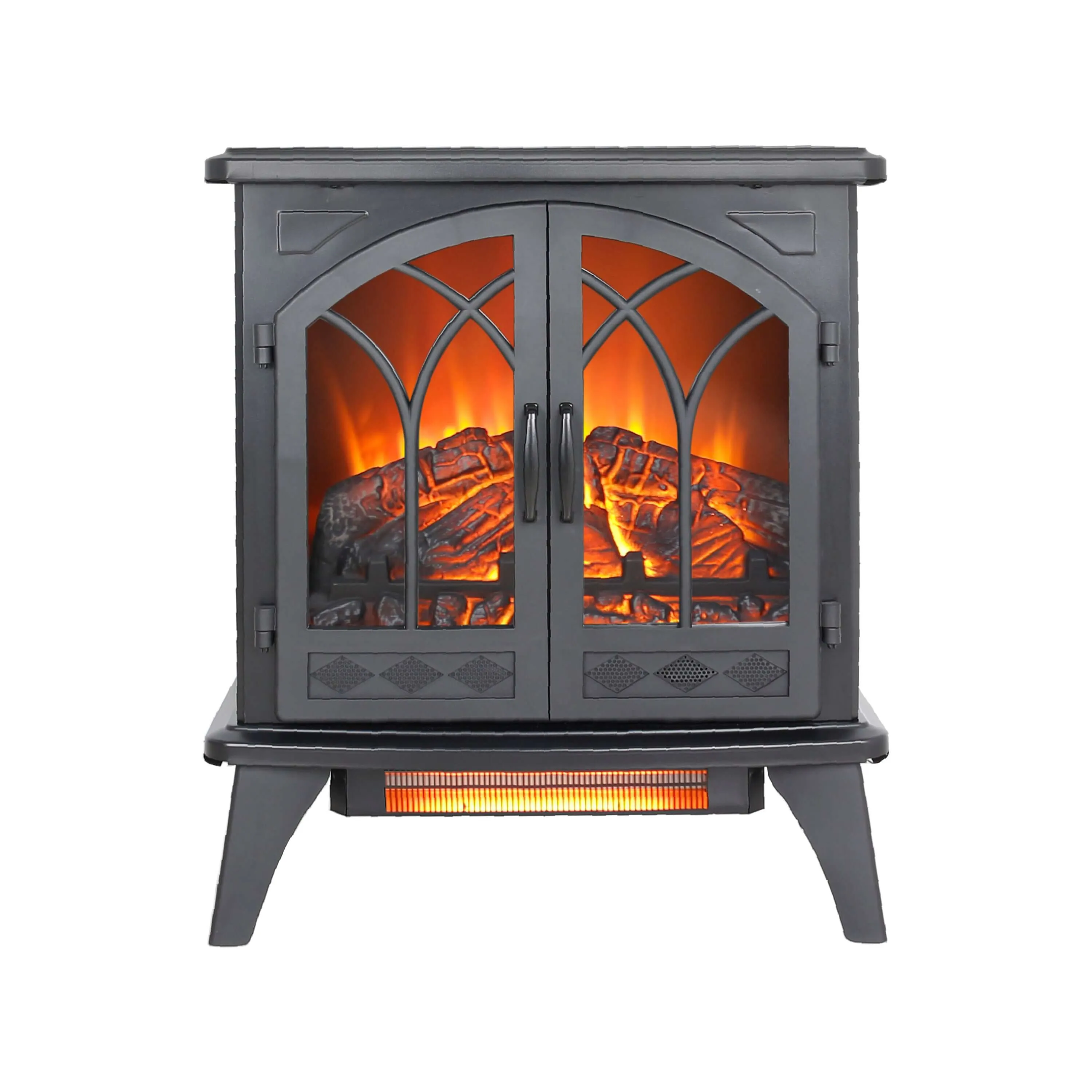 3D Infrared Electric Stove with Remote - Portable