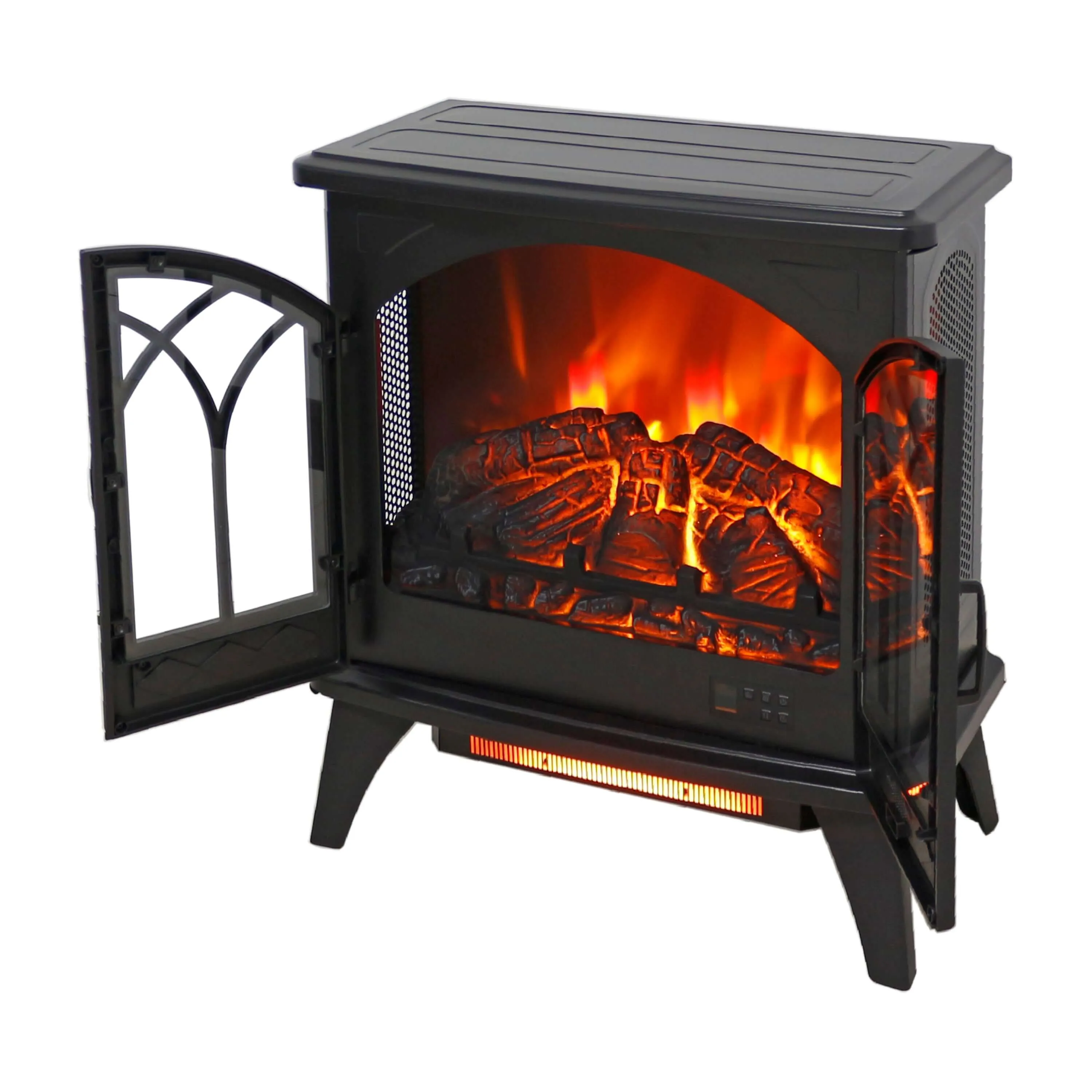 3D Infrared Electric Stove with Remote - Portable