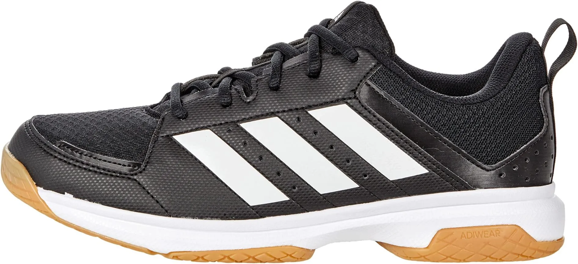 adidas Ligra 7 Indoor Volleyball Shoes, Black/White/Black