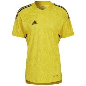 Adidas Men's Condivo 22 Goalkeeper Jersey Short Sleeve Yellow Hf0138