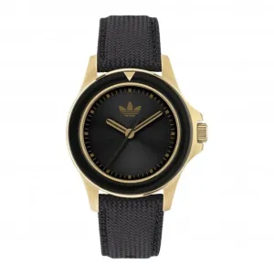 Adidas Unisex Expression One Gold-Tone Watch AOFH23015