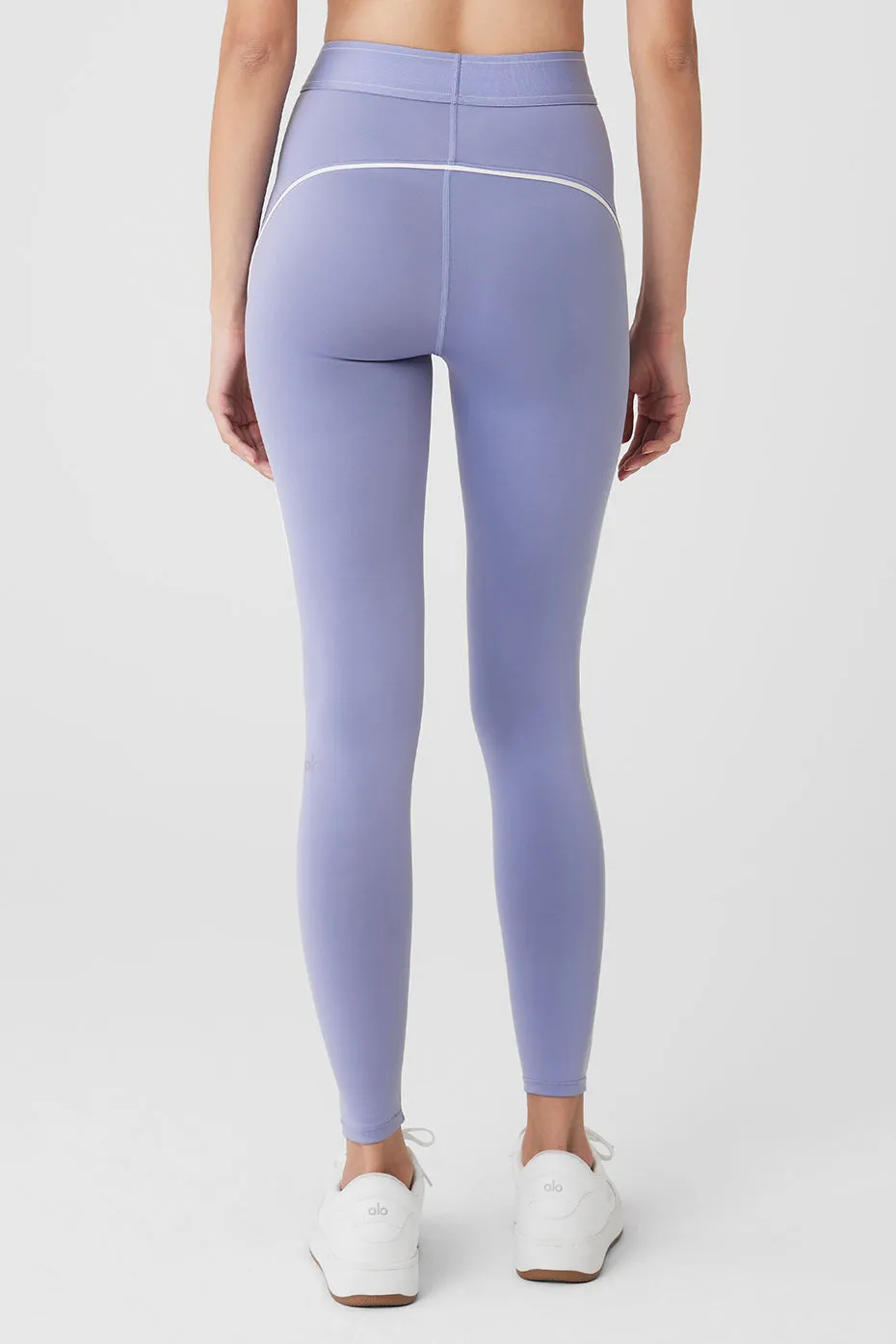 Airlift High-Waist Suit Up Legging - Lilac Blue/White