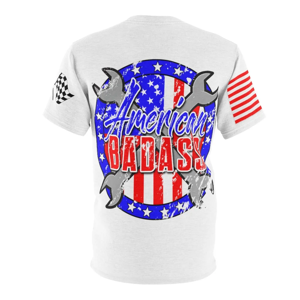 American Badass White Unisex Tee