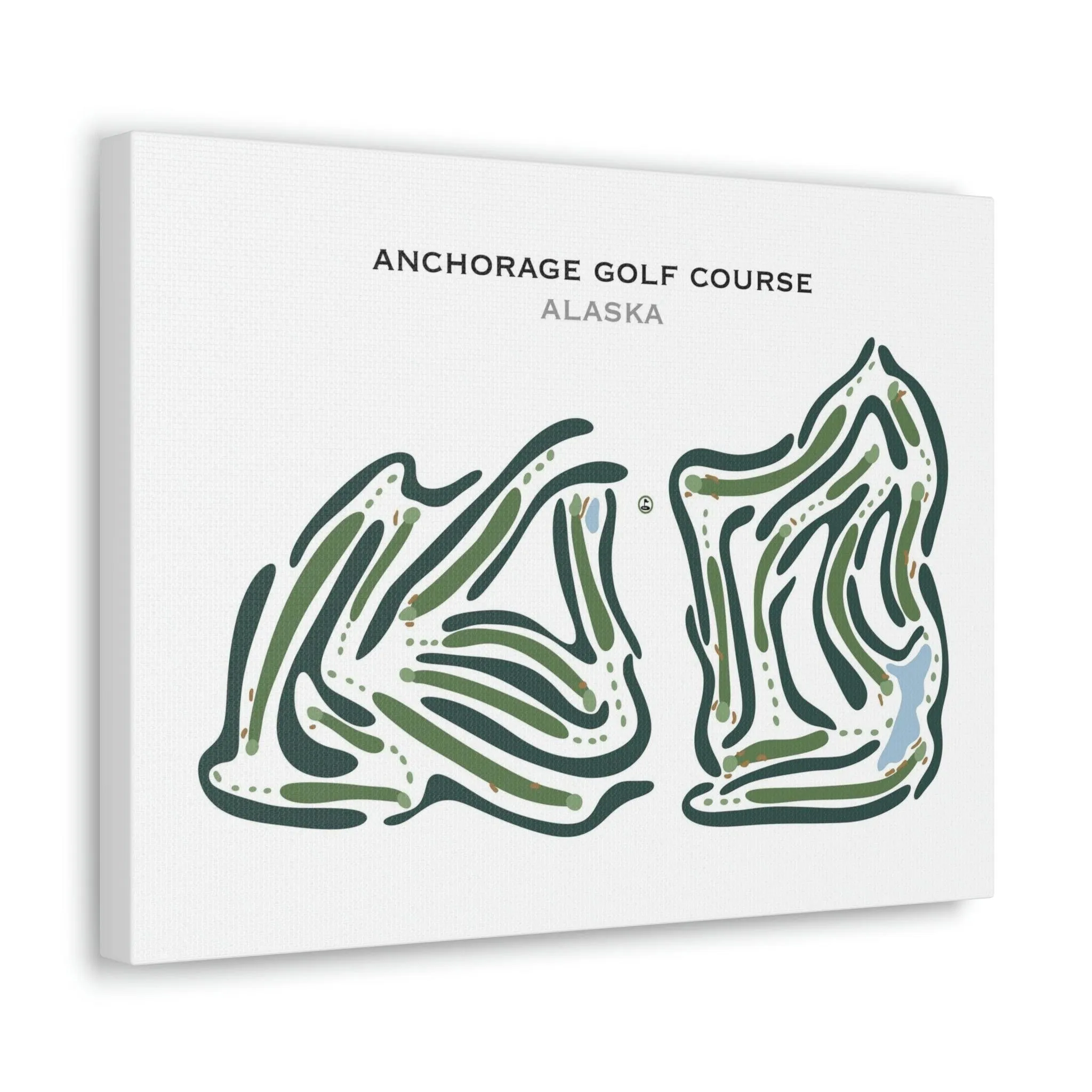 Anchorage Golf Course, Alaska - Printed Golf Courses