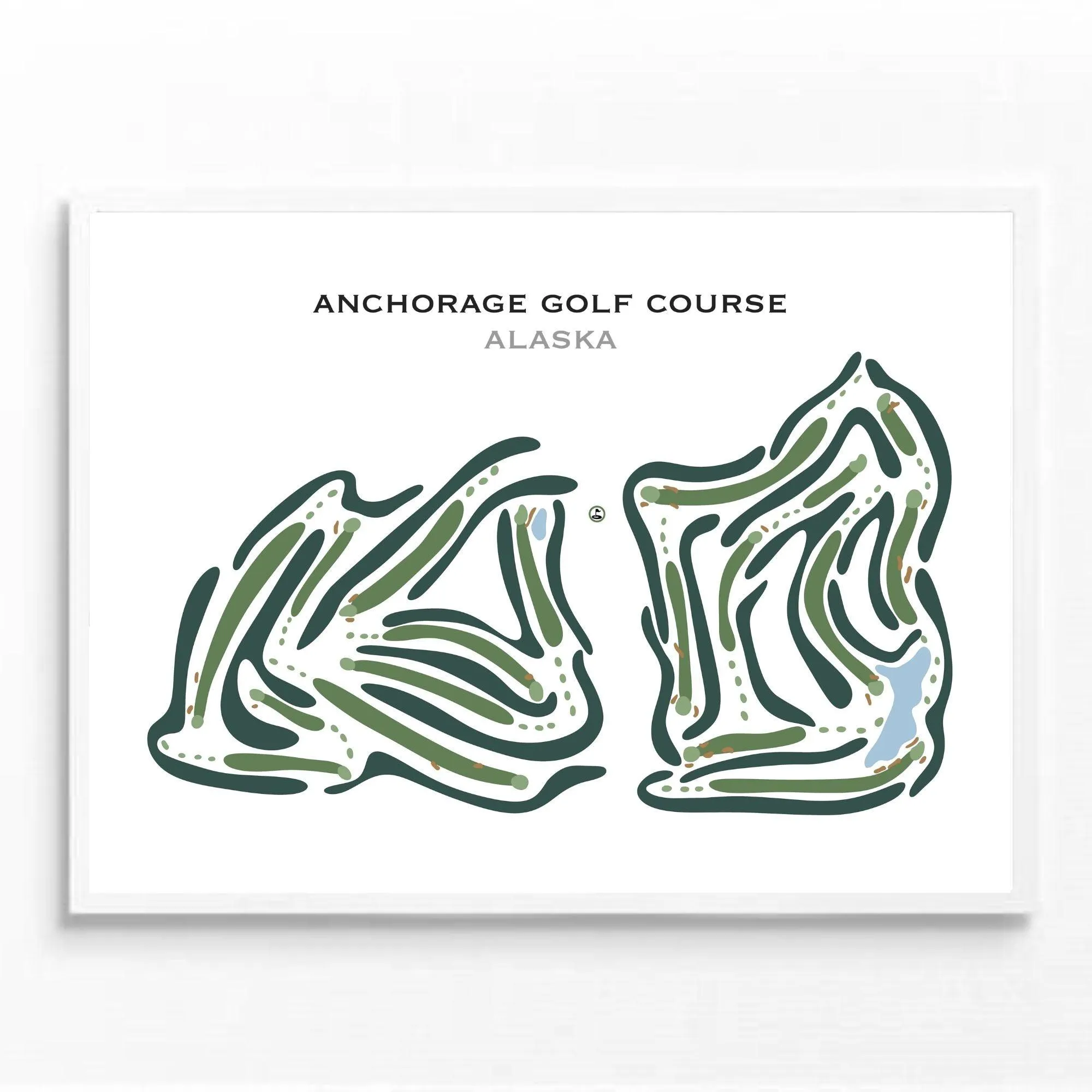 Anchorage Golf Course, Alaska - Printed Golf Courses