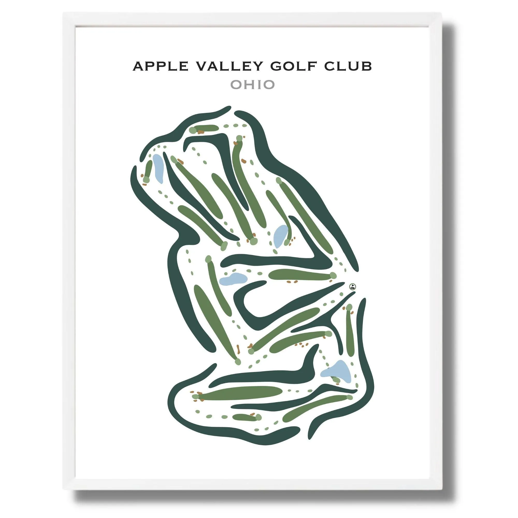 Apple Valley Golf Club, Ohio - Printed Golf Courses