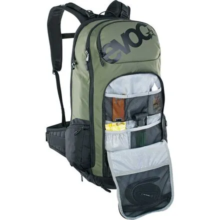 Backpack FR Tour E-Ride Protector 20 L Evoc, dark green/black