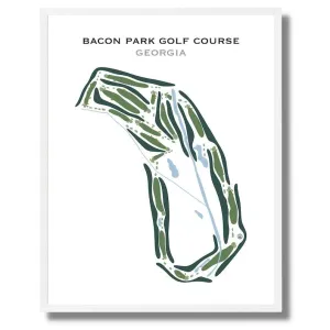 Bacon Park Golf Course, Georgia - Printed Golf Courses