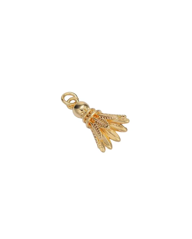 Badminton Shuttlecock Charm