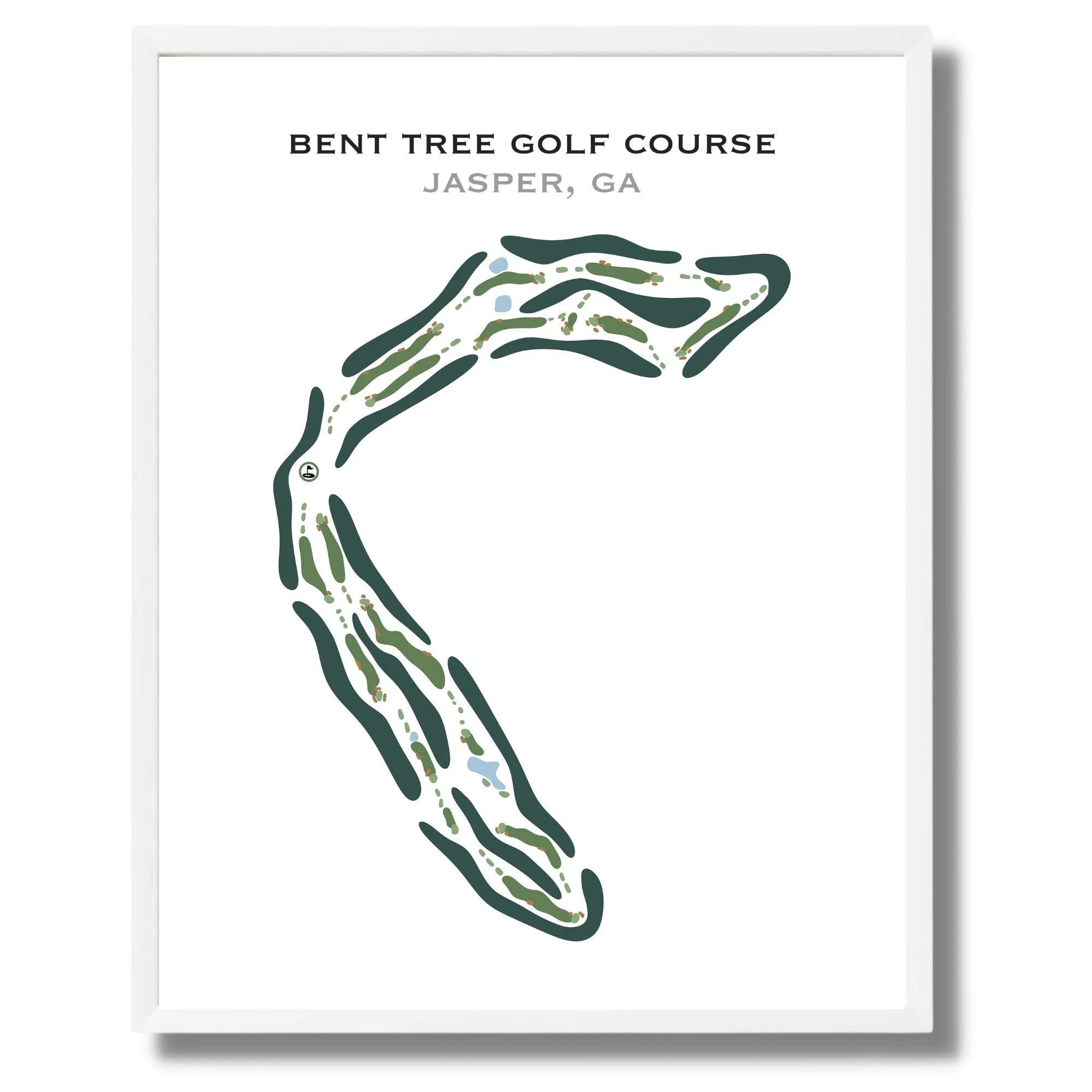 Bent Tree Golf Course, Jasper, Georgia - Printed Golf Course