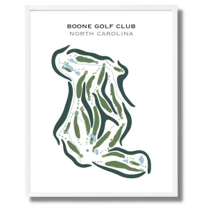 Boone Golf Club, North Carolina - Printed Golf Courses