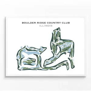 Boulder Ridge Country Club, Illinois - Printed Golf Courses