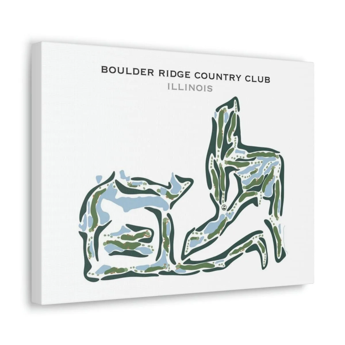 Boulder Ridge Country Club, Illinois - Printed Golf Courses