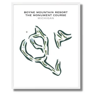 Boyne Mountain Resort, The Monument Course, Michigan - Printed Golf Course