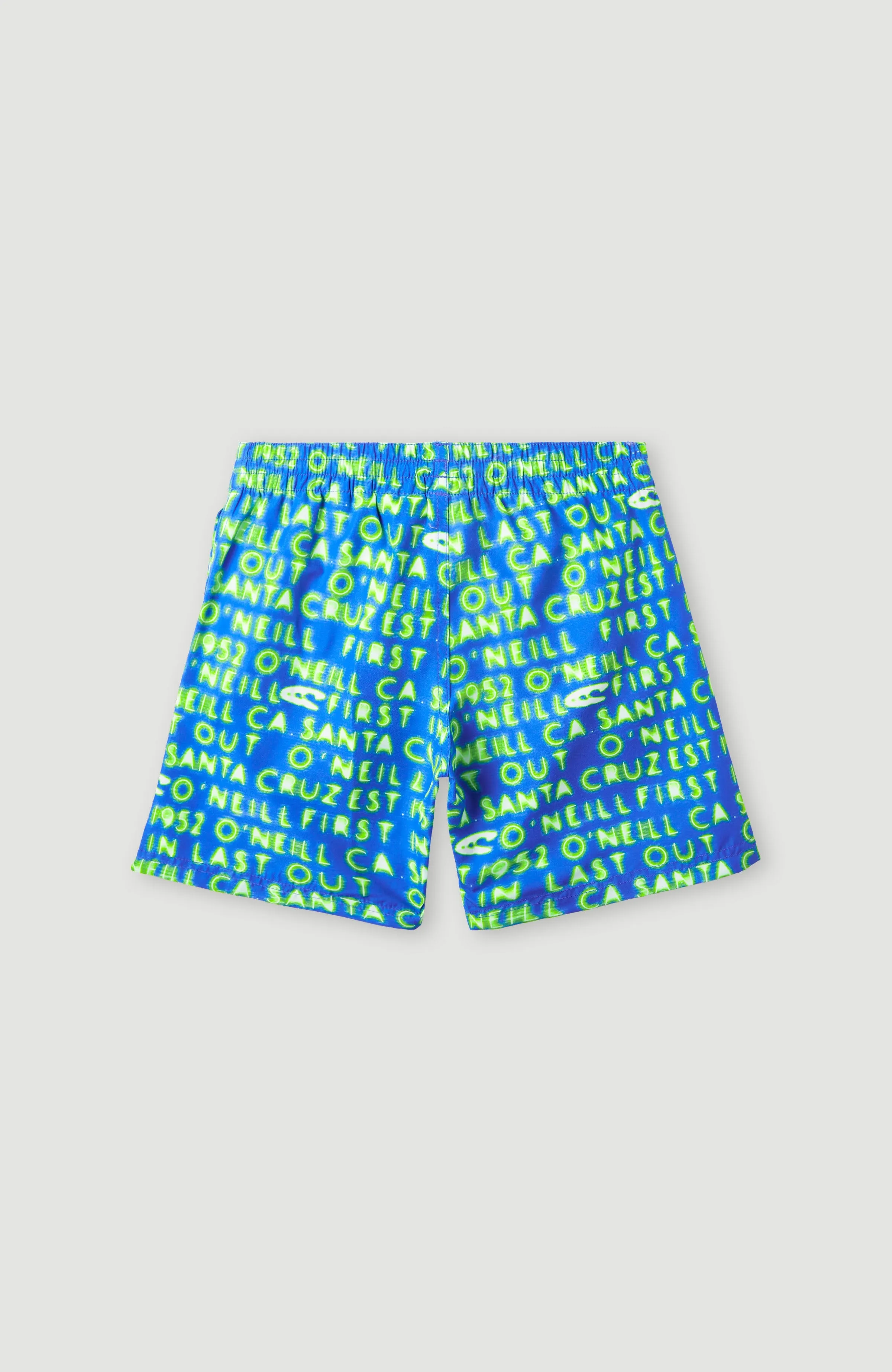 Cali Gradient 14'' Swim Shorts | Bright Blue Neon Lights