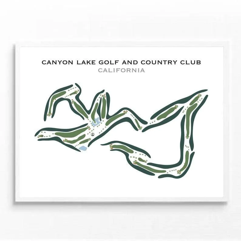 Canyon Lake Golf & Country Club, California - Printed Golf Courses