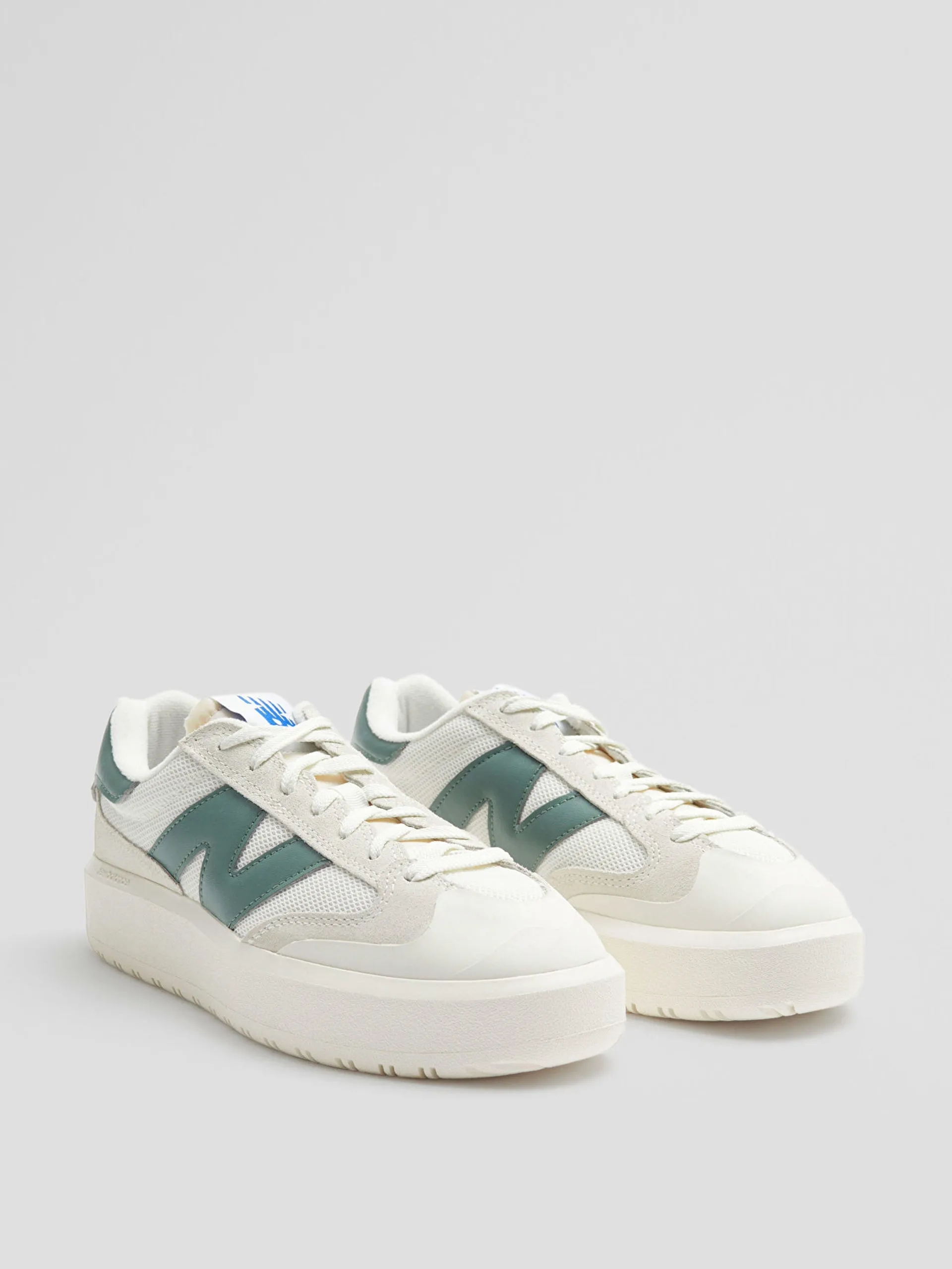 CT302 Sneakers in white and green