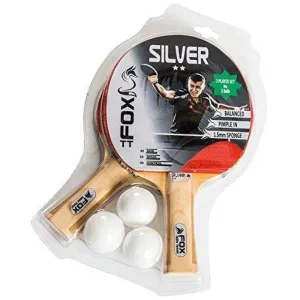 Fox TT Silver 2 Star Table Tennis Set - Red