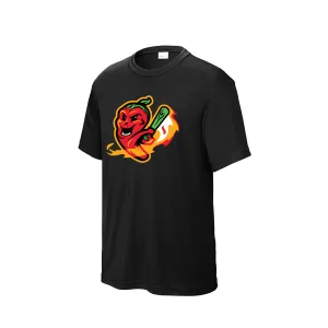 Ghost Peppers Youth Black Secondary Mark Competitor T-Shirt