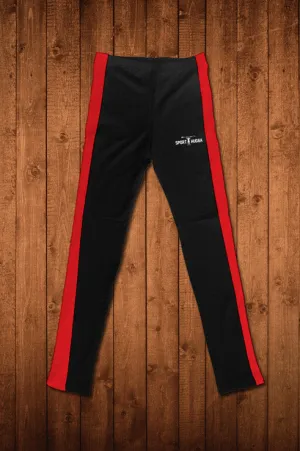 HUGGA COMPRESSION LEGGINGS - BLACK & RED