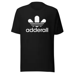 Humor T-shirt Famous Logo Adderall Short Sleeve Ultra Soft Cotton Crewneck Top