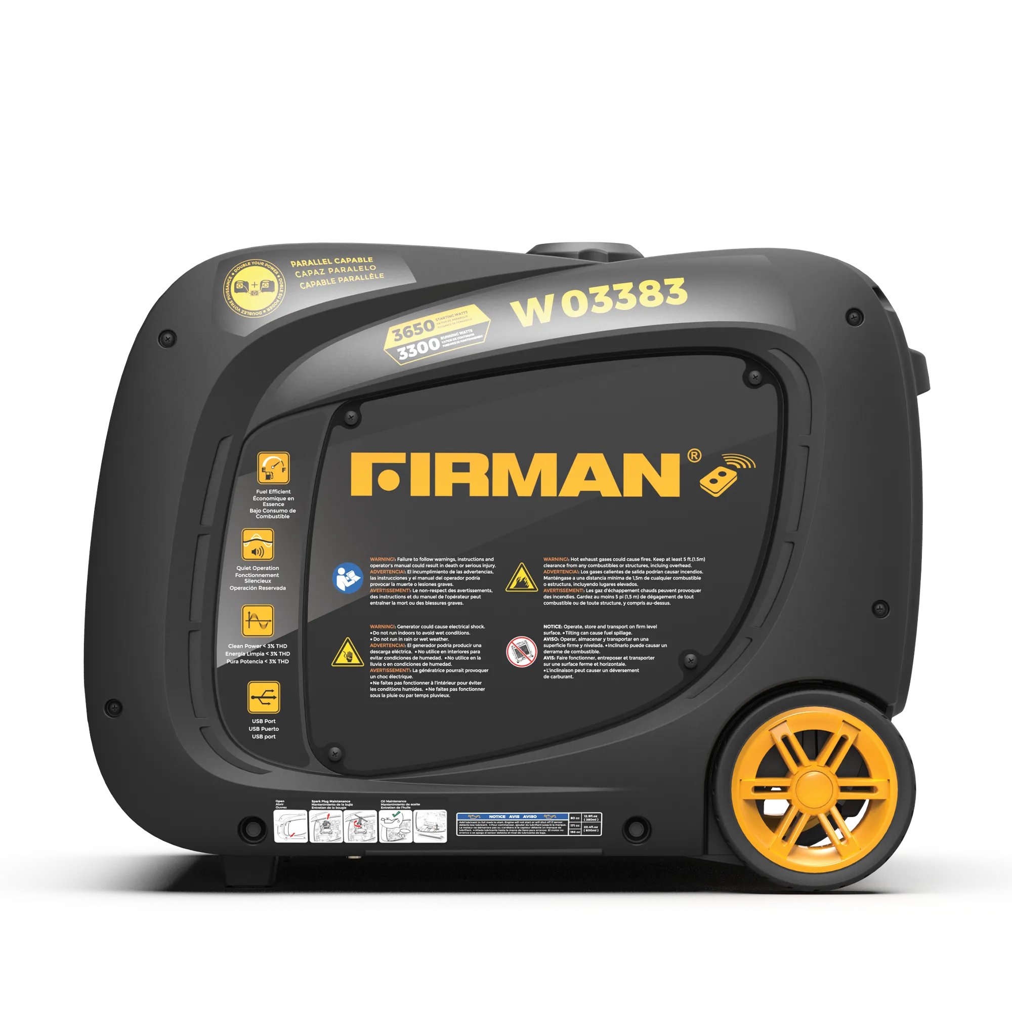 Inverter Portable Generator 3650W Remote Start