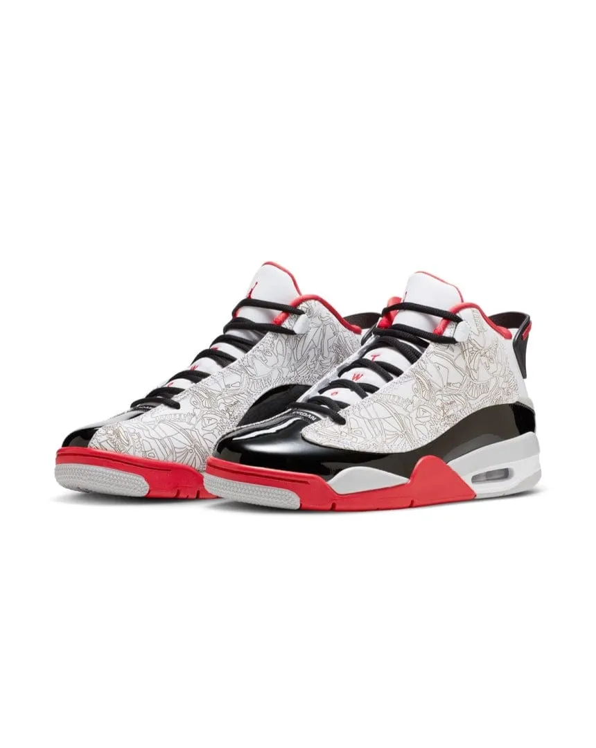 Jordan Dub Zero - White / Black / Neutral Grey / True Red