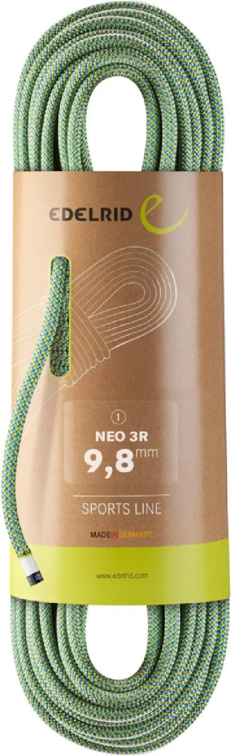 NEO 3R Dry rope 9.8mm x 70m Edelrid, green