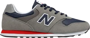 New Balance 393 'Grey Navy' sneakers, gray