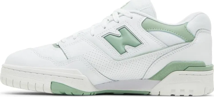 New Balance 550 'White Mint Green' sneakers, white