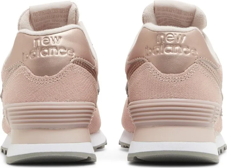 New Balance Wmns 574 'Pink Reptile' sneakers, pink