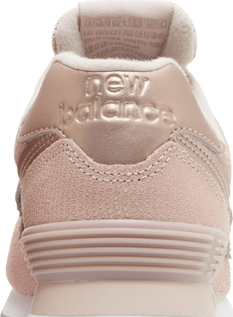 New Balance Wmns 574 'Pink Reptile' sneakers, pink