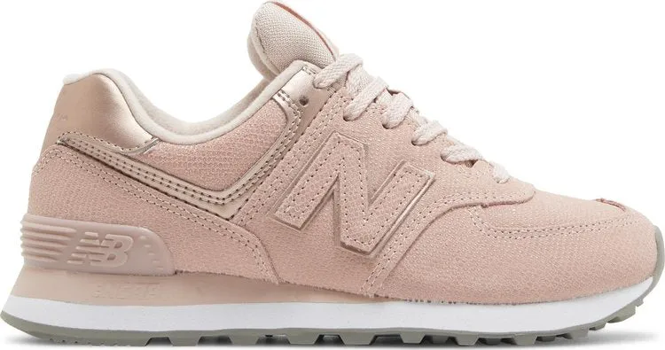 New Balance Wmns 574 'Pink Reptile' sneakers, pink