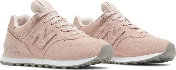 New Balance Wmns 574 'Pink Reptile' sneakers, pink