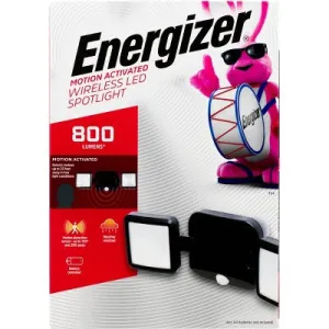 New - Energizer 600 Lumens Outdoor LED Motion Sensing Dual Head Security Outdoor Wall Light Black