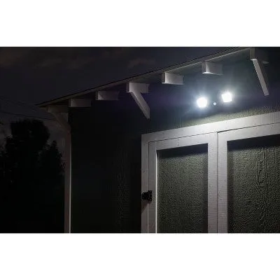 New - Energizer 600 Lumens Outdoor LED Motion Sensing Dual Head Security Outdoor Wall Light Black