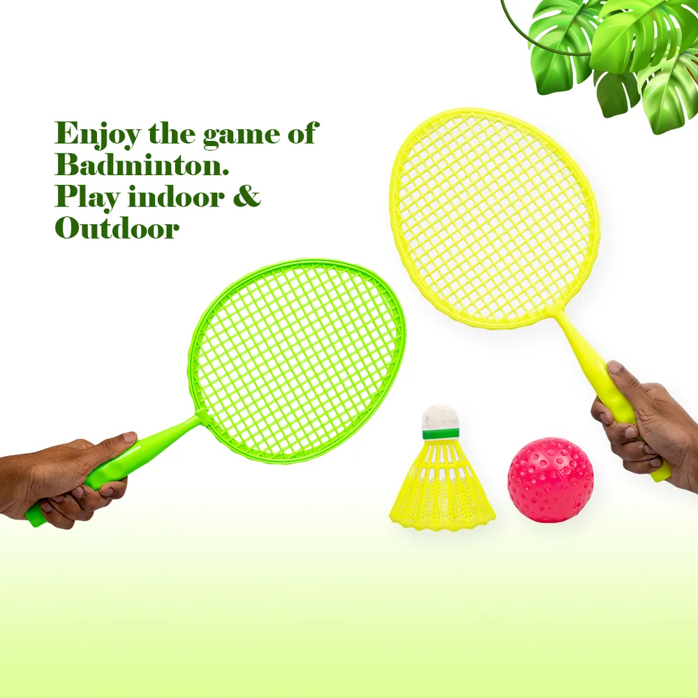 Return Gifts (Pack of 3,5,12) Happy Time Badminton Set Junior Jungle