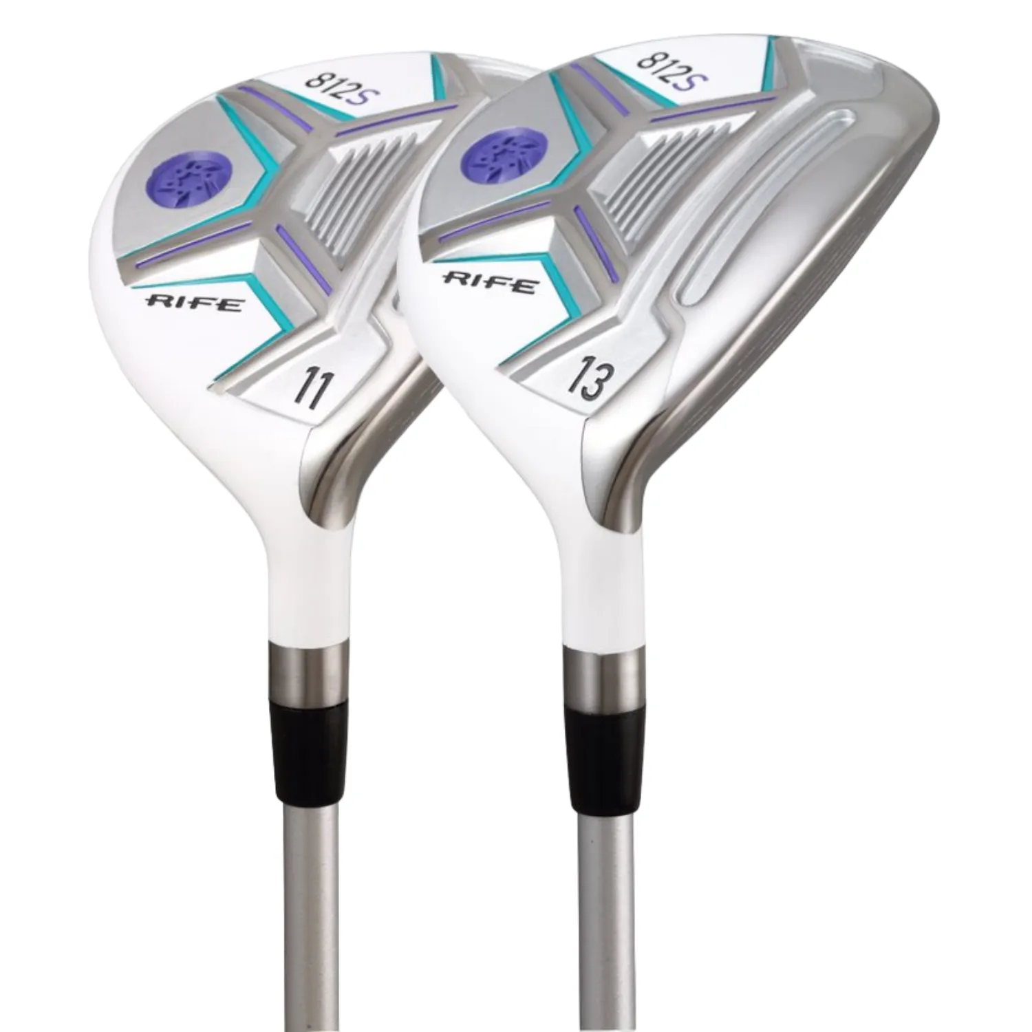 Rife Golf 812s New Offset #11   #13 Fairway Metal Wood RH Clubs Set Premium Ultra Forgiving Ladies Flex Graphite Shaft with Tour Velvet Grip   Headcovers