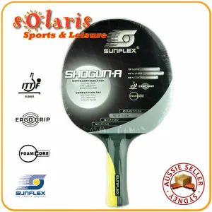 SUNFLEX SHOGUN-Anatomic Competition Table Tennis Bat with Foam Core Handle 10351