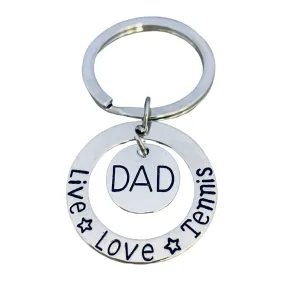 Tennis Dad Keychain - Live Love Tennis