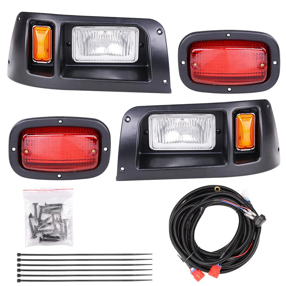 TheLAShop Club Car DS Golf Cart Halogen Headlight Bar LED Tail Light Kit