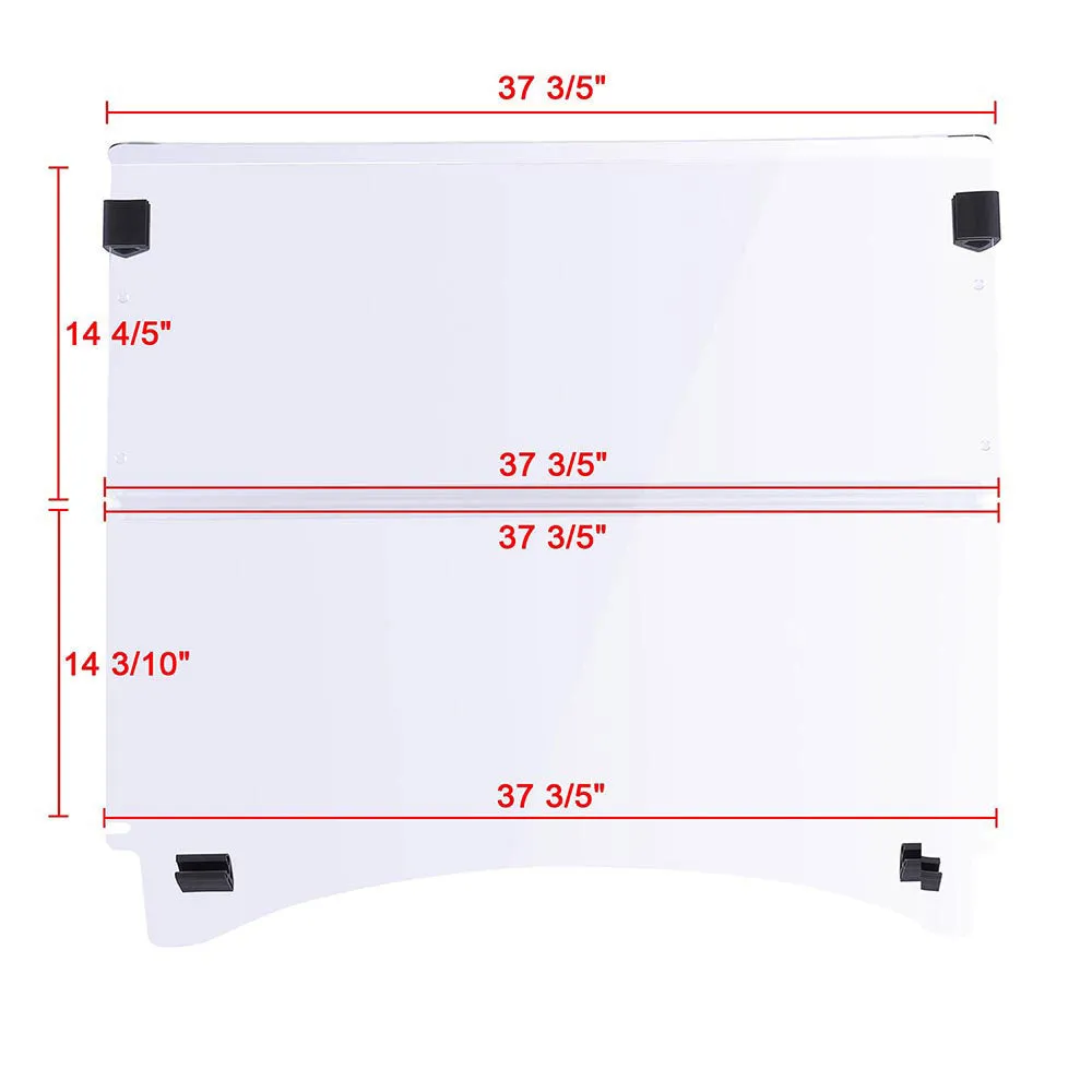 TheLAShop Club Car Precedent Folding Acrylic Golf Cart Windshield Clear