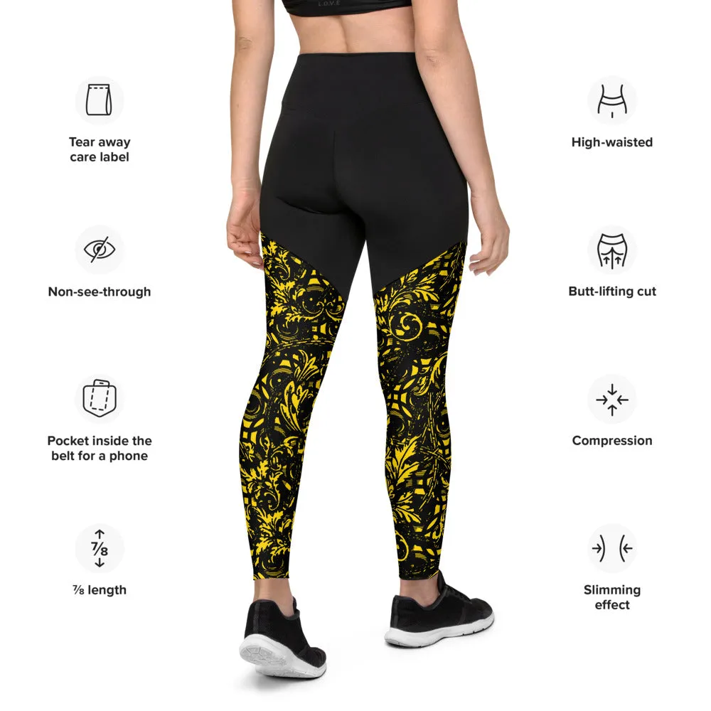 VERSACEYEZ Hidden Pocket Leggings - Eyez on Legs