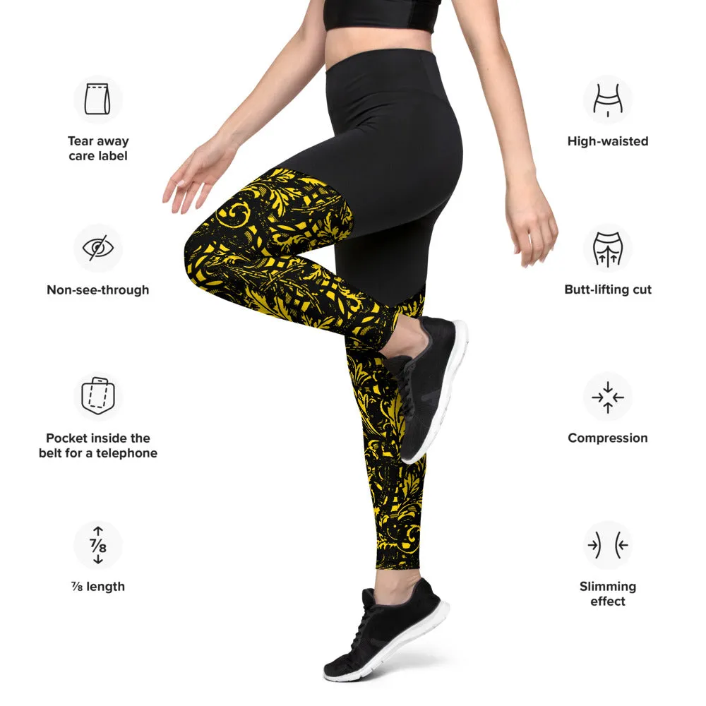 VERSACEYEZ Hidden Pocket Leggings - Eyez on Legs