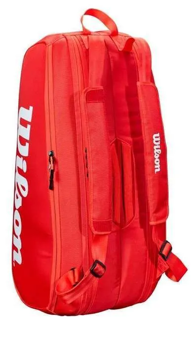 Wilson Super Tour 6 Pack Red Racquet Bag